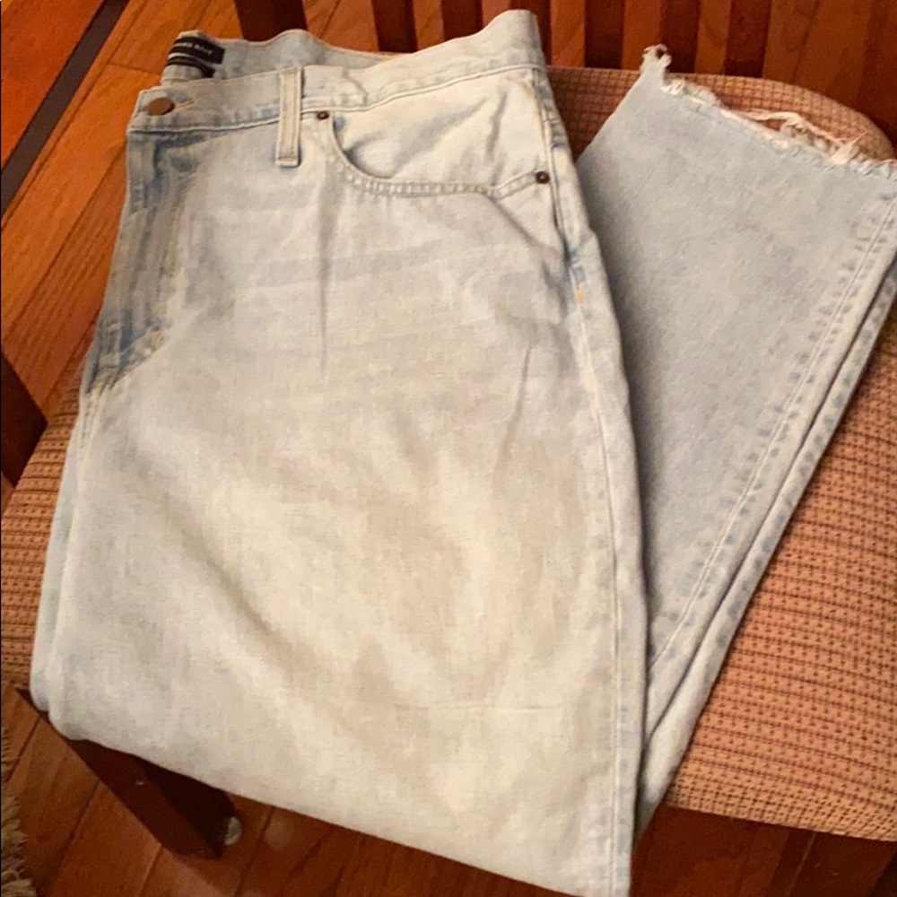 Something Navy high waist mom jeans boot leg